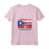 Donna Puerto Rico Suriname Bandiere - Mezzo Suriname Portoricano Maglietta con Collo a V - Abbigliamento per il Mese del Patrimonio Ispanico