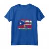 Donna Puerto Rico Suriname Bandiere - Mezzo Suriname Portoricano Maglietta con Collo a V - Abbigliamento per il Mese del Patrimonio Ispanico