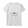 Donna Suriname Heartbeat Pride - Maglietta Bandiera Suriname con Collo a V - Ideale per Mostrare il Tuo Orgoglio e Amore per il Suriname