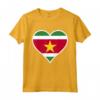 Suriname Bandiera Cuore Maglietta - Regali Amore e Supporto per la Nazionalità del Suriname