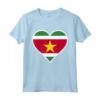 Suriname Bandiera Cuore Maglietta - Regali Amore e Supporto per la Nazionalità del Suriname