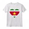 Suriname Bandiera Cuore Maglietta - Regali Amore e Supporto per la Nazionalità del Suriname