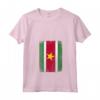 Donna Bandiera del Suriname - Maglietta con Collo a V Leggera e Stilosa - Ideale per Mostrare l'Orgoglio Nazionale