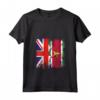 Donna Surinames Roots - Mezza Bandiera Britannica - Maglietta Cuore Patriotico - Ideale per Compleanno, Festa della Mamma o Natale