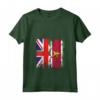 Donna Surinames Roots - Mezza Bandiera Britannica - Maglietta Cuore Patriotico - Ideale per Compleanno, Festa della Mamma o Natale