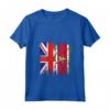 Donna Surinames Roots - Mezza Bandiera Britannica - Maglietta Cuore Patriotico - Ideale per Compleanno, Festa della Mamma o Natale