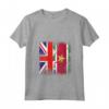 Donna Surinames Roots - Mezza Bandiera Britannica - Maglietta Cuore Patriotico - Ideale per Compleanno, Festa della Mamma o Natale