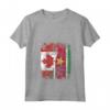 Donna Bandiere del Suriname Canada | Radici del Suriname Canadese Maglietta con Collo a V - Abbigliamento Vintage per Celebrare le Tue Origini