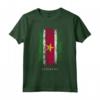 HapTiger - Bandiera del Paese Suriname Maglietta Souvenir - Stile Grunge e Leggera per gli Amanti del Suriname
