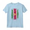 HapTiger - Bandiera del Paese Suriname Maglietta Souvenir - Stile Grunge e Leggera per gli Amanti del Suriname