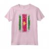 HapTiger - Bandiera del Paese Suriname Maglietta Souvenir - Stile Grunge e Leggera per gli Amanti del Suriname