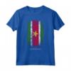 HapTiger - Bandiera del Paese Suriname Maglietta Souvenir - Stile Grunge e Leggera per gli Amanti del Suriname