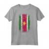 HapTiger - Bandiera del Paese Suriname Maglietta Souvenir - Stile Grunge e Leggera per gli Amanti del Suriname