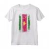 HapTiger - Bandiera del Paese Suriname Maglietta Souvenir - Stile Grunge e Leggera per gli Amanti del Suriname