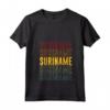 Donna Suriname Pride - Nato in Suriname Maglietta con Collo a V - Ideale Regalo per Appassionati di Design Country