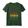 Donna Suriname Pride - Nato in Suriname Maglietta con Collo a V - Ideale Regalo per Appassionati di Design Country