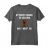 Divertente Il mio Sussex Spaniel È Calling E I Must Go Cane Maglietta - Regalo per Amanti dei Cani - Design Sussex Spaniel