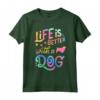 Sussex Spaniel Vita è Meglio con il Mio Cane Mamma Papà Maglietta - Regalo Design Carino per Proprietari di Cani - Ideale per Natale o Compleanno