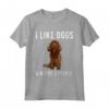 Divertente Mi Piacciono i Cani del Sussex Spaniel e Forse 3 Persone - Maglietta per Amanti dei Cani - Regalo Divertente per Amici e Familiari