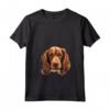 Donna Cane di razza cucciolo che sbircia - Sussex Spaniel Maglietta con Collo a V - Ideale per Amanti dei Cani Sussex Spaniel