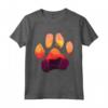 Maglietta Silhouette Paw Dog Sunset - Regalo per Amanti dei Cani Sussex Spaniel - Natale, Ringraziamento, Compleanno