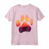 Maglietta Silhouette Paw Dog Sunset - Regalo per Amanti dei Cani Sussex Spaniel - Natale, Ringraziamento, Compleanno
