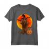 Sussex Spaniel Zucca di Halloween Maglietta - Regalo Divertente per Amanti dei Cani - Dog Halloween Sussex Spaniel Jack O Lantern Pumpkin
