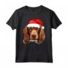 Sussex Spaniel - Cappello da Babbo Natale con Cane Maglietta Festiva - Ideale Regalo per Amanti dei Cani durante le Vacanze Invernali