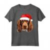 Sussex Spaniel - Cappello da Babbo Natale con Cane Maglietta Festiva - Ideale Regalo per Amanti dei Cani durante le Vacanze Invernali