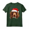 Sussex Spaniel - Cappello da Babbo Natale con Cane Maglietta Festiva - Ideale Regalo per Amanti dei Cani durante le Vacanze Invernali