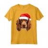 Sussex Spaniel - Cappello da Babbo Natale con Cane Maglietta Festiva - Ideale Regalo per Amanti dei Cani durante le Vacanze Invernali