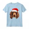 Sussex Spaniel - Cappello da Babbo Natale con Cane Maglietta Festiva - Ideale Regalo per Amanti dei Cani durante le Vacanze Invernali