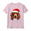 Sussex Spaniel - Cappello da Babbo Natale con Cane Maglietta Festiva - Ideale Regalo per Amanti dei Cani durante le Vacanze Invernali