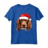 Sussex Spaniel - Cappello da Babbo Natale con Cane Maglietta Festiva - Ideale Regalo per Amanti dei Cani durante le Vacanze Invernali