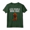 Meno Persone Più Cani Sussex Spaniel Divertente Introverso Maglietta - Regalo per Amanti dei Cani - Ideale per Amici e Familiari
