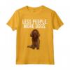 Meno Persone Più Cani Sussex Spaniel Divertente Introverso Maglietta - Regalo per Amanti dei Cani - Ideale per Amici e Familiari