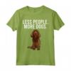 Meno Persone Più Cani Sussex Spaniel Divertente Introverso Maglietta - Regalo per Amanti dei Cani - Ideale per Amici e Familiari