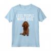Meno Persone Più Cani Sussex Spaniel Divertente Introverso Maglietta - Regalo per Amanti dei Cani - Ideale per Amici e Familiari