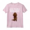 Meno Persone Più Cani Sussex Spaniel Divertente Introverso Maglietta - Regalo per Amanti dei Cani - Ideale per Amici e Familiari