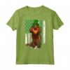 San Patrizio Sussex Spaniel Maglietta - Bandiera Americana Trifoglio per Amanti dei Cani - Regalo Divertente per il Giorno Irlandese