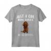 Solo Ragazza Che Ama Cani Sussex Spaniel Maglietta - Regalo Divertente per Amanti dei Cani - Indumento con Scritta