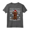 Merry Christmas - Ornamento Natalizio Sussex Spaniel Maglietta per Amanti dei Cani - Ideale come Regalo Natalizio