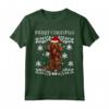 Merry Christmas - Ornamento Natalizio Sussex Spaniel Maglietta per Amanti dei Cani - Ideale come Regalo Natalizio