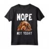 NOPE NOT OGGI Cane pigro Divertente Sussex Spaniel Dog Maglietta - Ideale per Regalo a Amanti dei Cani - Compleanno o Natale