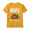 NOPE NOT OGGI Cane pigro Divertente Sussex Spaniel Dog Maglietta - Ideale per Regalo a Amanti dei Cani - Compleanno o Natale
