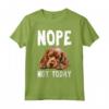 NOPE NOT OGGI Cane pigro Divertente Sussex Spaniel Dog Maglietta - Ideale per Regalo a Amanti dei Cani - Compleanno o Natale