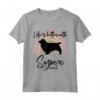 Life is Better with a Sussex Spaniel Rainbow Cane Donne Maglietta - Regalo Divertente per Amanti dei Cani Sussex Spaniel - Ideale per Natale, San Valentino o Compleanno