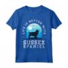 Life is Better with a Sussex Spaniel - Vintage Blu Cane Mamma Papà Maglietta - Regalo Divertente per Amanti degli Animali Domestici