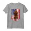 Bandiera Americana Sussex Spaniel 4 Luglio USA Maglietta per Cani - Ideale Regalo per Amanti dei Cani Sussex Spaniel