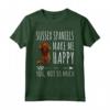 Sussex Spaniel Cani Mi Redono Felice Maglietta - Regalo Divertente per Amanti dei Cani - Design Unico per Proprietari di Sussex Spaniel